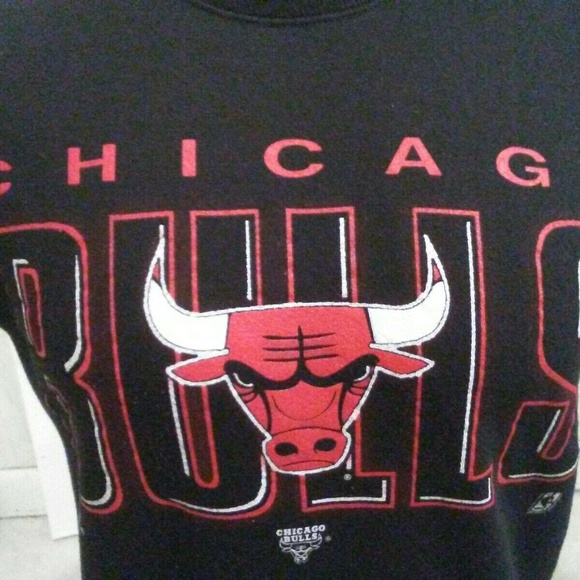 Vintage Chicago Bulls Short Sleeve Sweatshirt - Picture 2 of 6